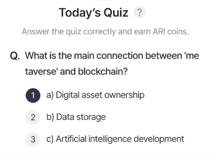 ARI Wallet Daily Quiz Answer 7 April 2025 (AriChain)